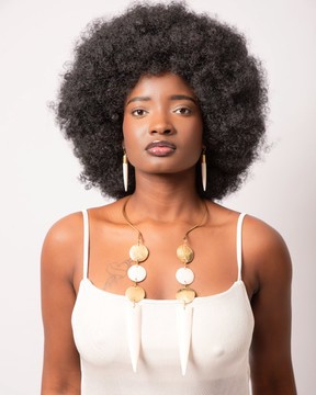 Long Bronze Choker “Phena”