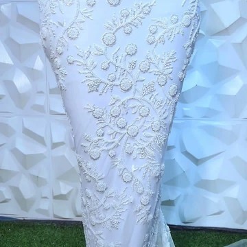 Beaded Lace fabric, luxury lace (5 yards)