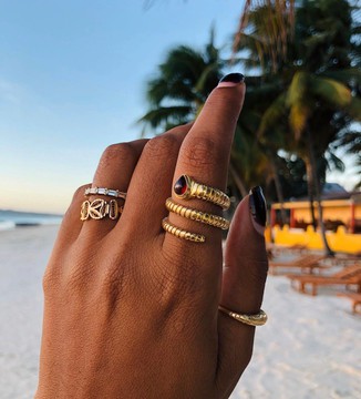 Bague serpent 🐍grenat