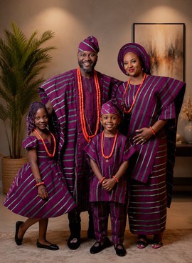 Tenue Familiale Traditionnelle Assortie
