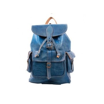 100% handmade high quality genuine leather backpack.