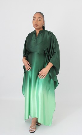 Caftan Bubu Nessa Vert ombre