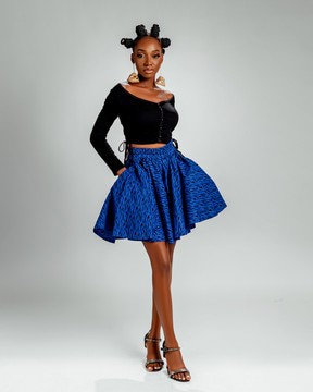 Jummy High Waisted Flared Shorts