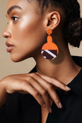 Boucles d'oreilles  en wax