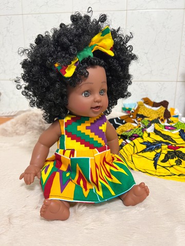 My Afro doll “Maisha” kente