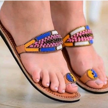 Maasai sandals, summer sandals,beach sandals, beaded sandals, gift for her,african sandals