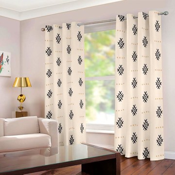 African Mudcloth Curtains Egyptian Inspired Grommet (Two Piece) (LARGER SIZES AVAILABLE)