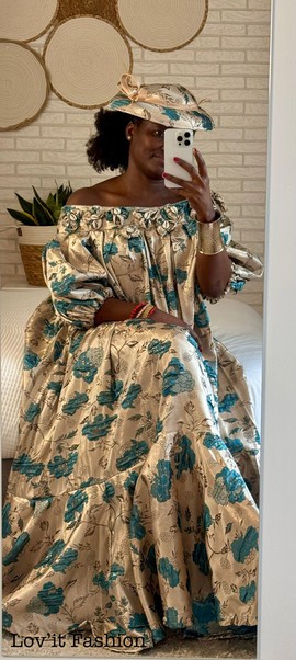 Robe Kaba de luxe et son chapeau