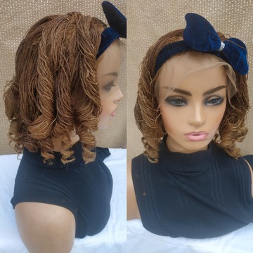Braids wig,wig for black women, frontal wig,micro braids,free shipping