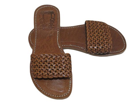 Sandale de plage en vrai cuir pour Femme