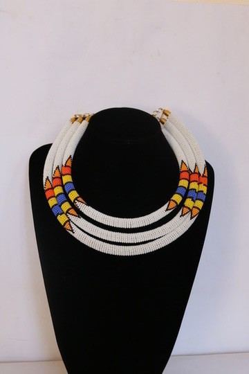 African necklace,  Beaded necklace, Women jewelry, African jewelry, Tribal necklace, Gift for her