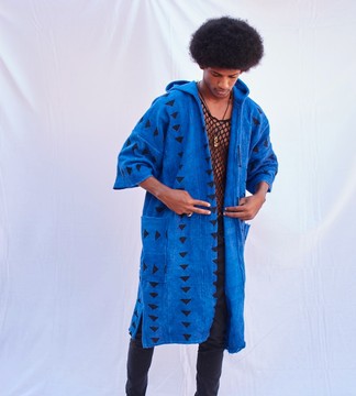 Circlles Hooded Bogolan Cloak (Pre-Order)