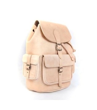 100% handmade high quality genuine leather backpack.