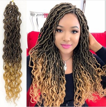 Mairo boho locs, crochet with closure, ready to wear