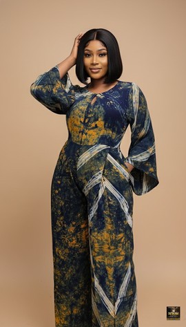 Marbled Adire Jumpsuit