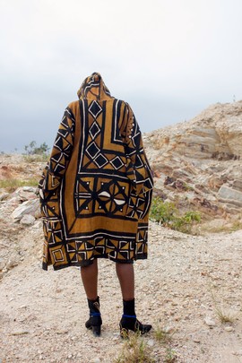 Mpaebɔ Hooded Bogolan Cloak (Pre-Order)