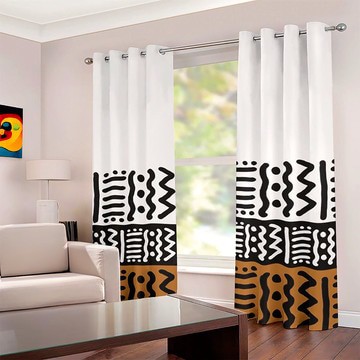 Cultural Unique Bath Mat White and Black Bathroom Rug (LARGER SIZES AVAILABLE)