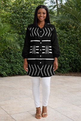 The Amara Spirit Shirt Dress – Bold Roots, Effortless Grace