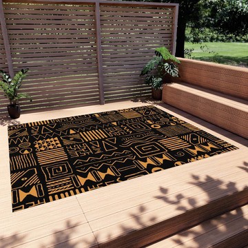 African Tribal Outdoor Rug Ethiopian Traditional Carpet (LARGER SIZES AVAILABLE)