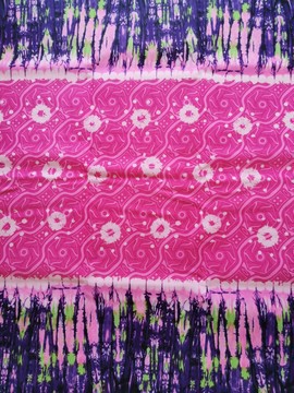 AFRICAN WAX FABRIC POLYESTER COUPON BY YARD