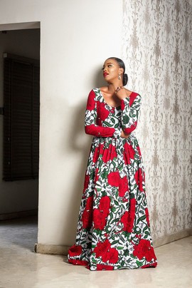 AJIBIKE AFRICAN PRINT DRESS