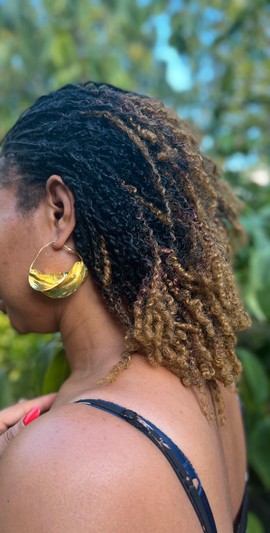 Genuine large 'Fulani' earrings