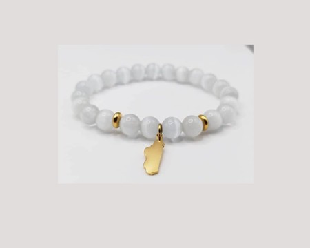 Selenite bracelet/natural stone/Madagascar