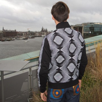 Veste d'hiver en coton bio + wax