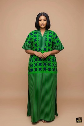 Adire Maxi Kaftan