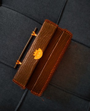 Handmade luxury African handbag