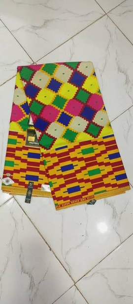 Kente design Ankara Wax 01 100% coton 6 mètres