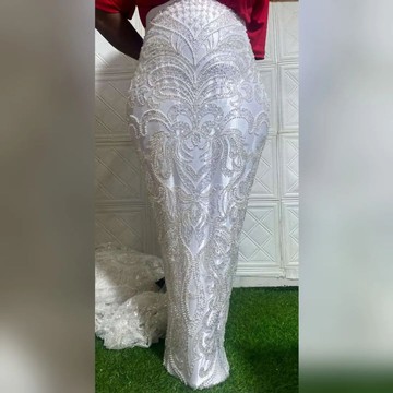 Beaded Lace fabric, luxury lace (5 yards)