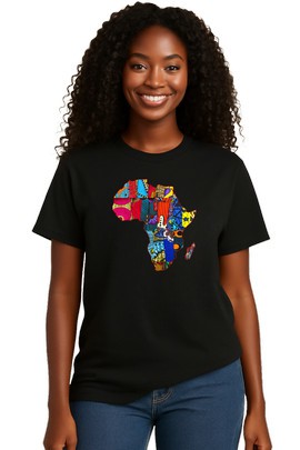 T-shirt - "Map of Africa"