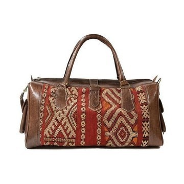 Genuine Leather Travel Bag Handmade in Morocco