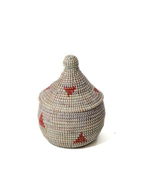 Panier de rangement avec couvercle