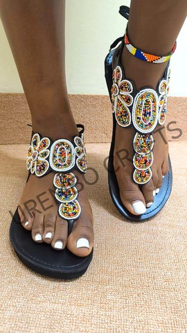 African sandals,beaded sandals,leather sandals,Kenyan sandals,flipflops