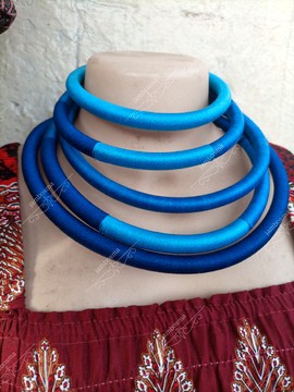 Collier femme, tour de cou Maasai, collier de perles africaines, collier moderne