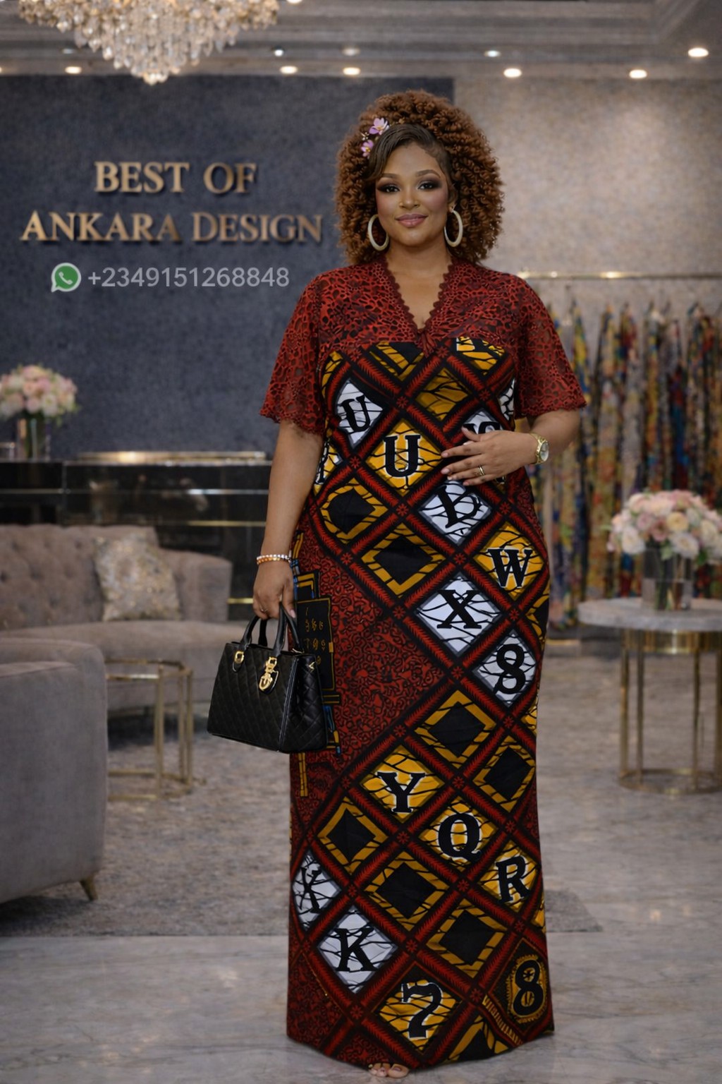 long ankara dress designs Ankara maxi dress