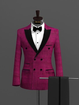 pink double breasted tweed suit........................best seller