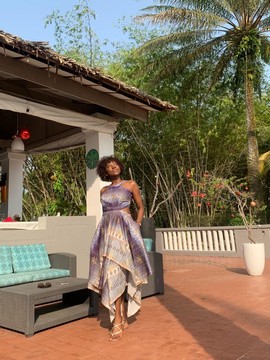 Be Happy wax dress