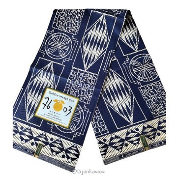 Tissu pagne Ndop Cameroun en coton léger 2 yards