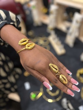 Sublime “Mandingo” cuff &amp; ring set