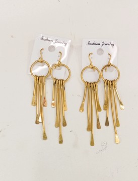 Brass earrings, African jewellery, handmade jewellery.