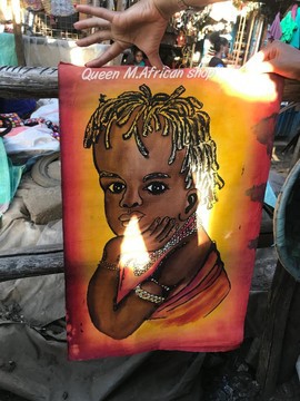 Art de la peinture africaine / peinture murale / forte / batick / cire