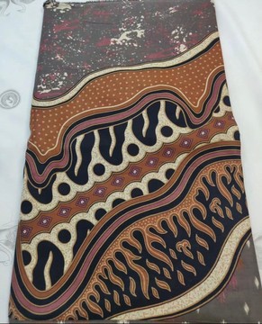 Hand-drawn Batik/ Hand-dyed/ Natural Dye/ Cotton Sarong/ Home Decor Fabric/ Dress Fabric