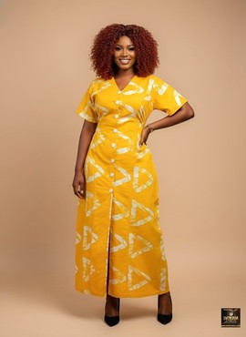 Sunshine Button-Down Shrit Dress