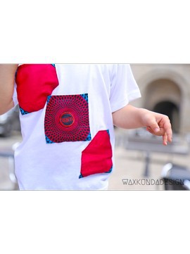 Regular wax t-shirt "Double pocket" Child