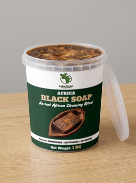 100% Natural African Black Soap (Net Weight 1KG)