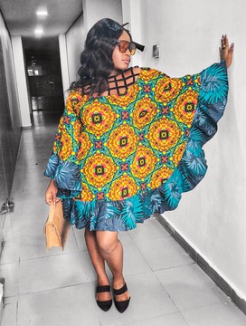 Bisola, robe africaine Ankara/Wax raffinée pour femme, pour mariages et occasions spéciales