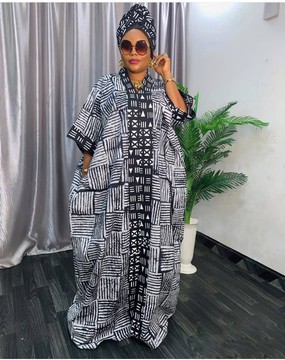 Rich Aunty Vibes Adire BuBu/Agbada/BouBou